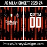 AC MILAN CONCEPT 2023-24 Jerseysdesigns.com