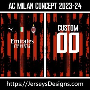 AC MILAN CONCEPT 2023-24 Jerseysdesigns.com