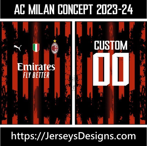 AC MILAN CONCEPT 2023-24 Jerseysdesigns.com