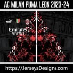 AC MILAN PUMA LEON JERSEY 2023-24 vectorjerseylab.com