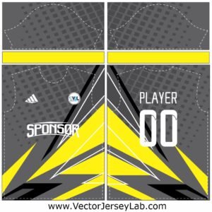 BlastZone Jersey – Black and yellow dynamic sportswear vector for professional teams and esports designs.
