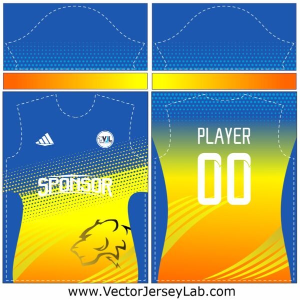 BLUEFLARE GRADIENT JERSEY TEMPLATE