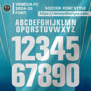 Venezia FC 2025-26 Font for Soccer Jersey Design